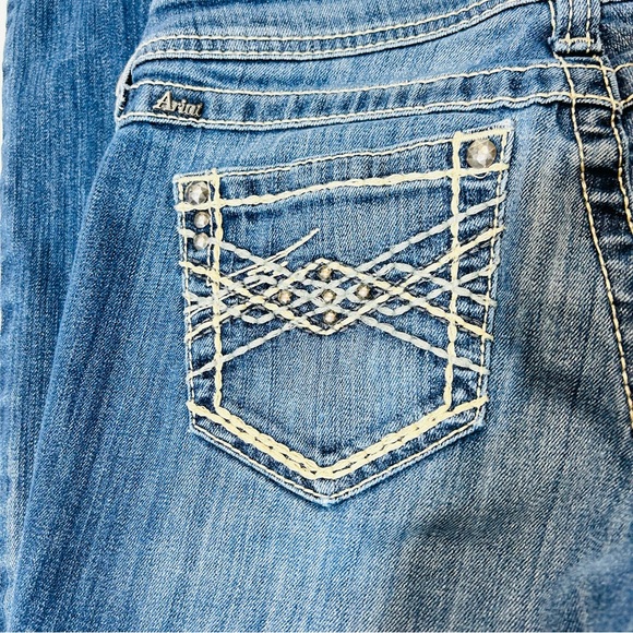 Ariat jeans Low Rise Boot cut jeans medium wash stretchy women Size 26 - Picture 10 of 12